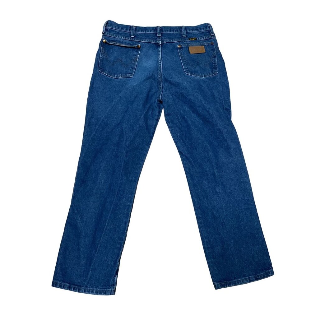 Vtg Wrangler Cowboy Cut Jeans Sz 36 x 29 Blue 936pwd Straight Leg USA Made Mens
